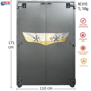 Két sắt hai cửa Samurai MC6110 mã cơ