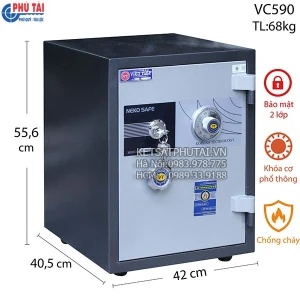 Két sắt khóa cơ Việt Tiệp VC590 (Tài Vượng)