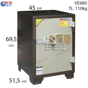 Két sắt khóa điện tử Adelbank VE680 chống cháy