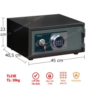 Két sắt mini laptop khóa điện tử TLG-23E