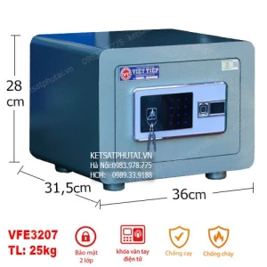 Két sắt mini Việt Tiệp VFE3207 vân tay mã số