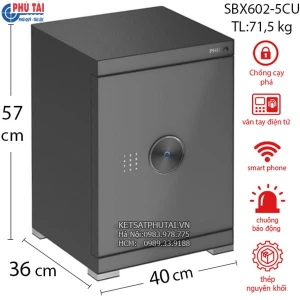 Két sắt nhập khẩu Philips SBX602-5CU vân tay điện tử