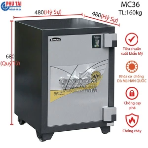 Két sắt Samurai MC36 khóa cơ đổi mã có định vị chống xoay