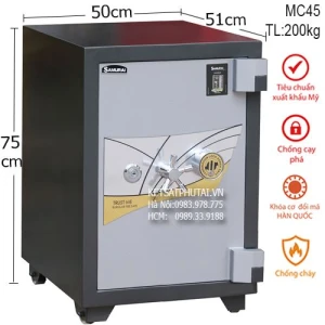 Két sắt Samurai MC45 khóa cơ đổi mã có định vị chống xoay