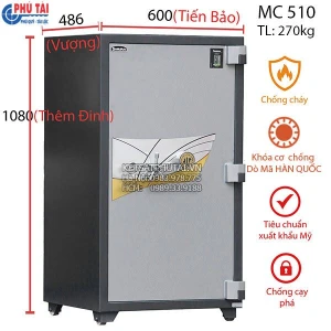 Két sắt Samurai MC510 khóa cơ đổi mã có định vị