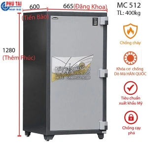 Két sắt siêu cường Samurai MC512 khóa cơ đổi mã có định vị