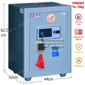 Két sắt siêu cường Việt Tiệp VFE6207 vân tay mã số - Model mới