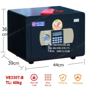 Két sắt Việt Tiệp siêu cường VE3307-B màu đen điện tử báo động
