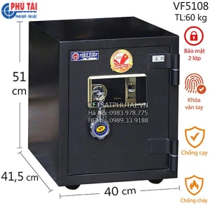 Két sắt Việt Tiệp thép tấm VF5108 vân tay báo động