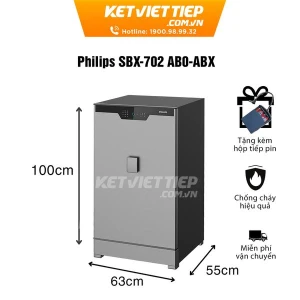 Két Sắt Hạng Sang Philips SBX702-AB0/ABX Khóa Vân Tay Điện Tử Thông Minh Nhập Khẩu Chính Hãng
