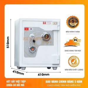 Két sắt MINI siêu cường Việt Tiệp KVTSC66 Khóa Cơ Đổi Mã chống cháy