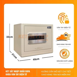 Két sắt Nhập khẩu Bofa FDX-A/D-30 Khóa Vân Tay Điện Tử, Kết Nối Điện Thoại