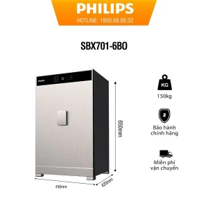 Két sắt Philips SBX701-6B0 Vân Tay Điện Tử Thông Minh Nhập Khẩu Chính Hãng