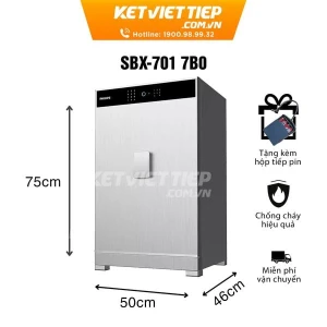 Két sắt Philips SBX701-7B0 Khóa Vân tay Điện tử Thông minh Nhập khẩu Chính hãng