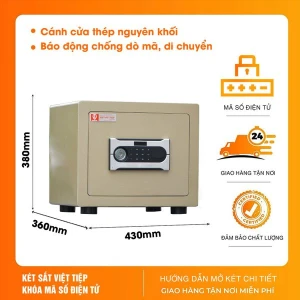 Két sắt Việt Tiệp cao cấp KVTSC33 đúc đặc cao cấp