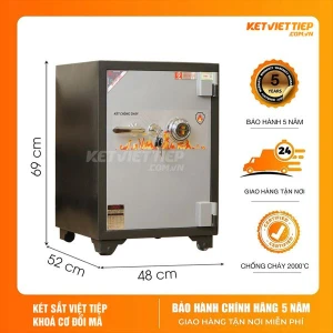 Két Sắt Việt Tiệp KV68 Khóa Cơ Đổi Mã Chống Cháy
