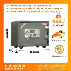 Két Sắt Việt Tiệp mini KVT32 điện tử chống cháy