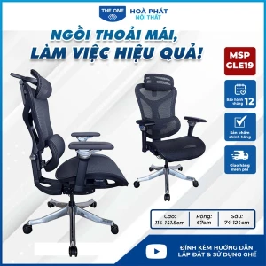 Ghế Công Thái Học GLE19: Tối Ưu Sự Thoải Mái Và Hiệu Quả Công Việc