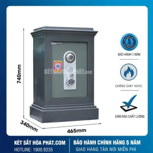 Két sắt chống cháy Century CF K35KC khóa cơ