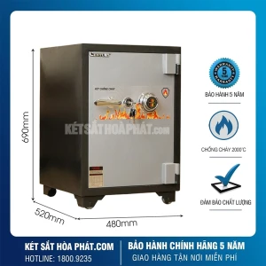 Két sắt Chống Cháy century CF110K1C1 khóa cơ Đổi Mã