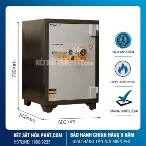 Két sắt Chống Cháy Century CF135 Khoá Cơ đổi mã