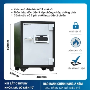 Két sắt Chống Cháy Century CF54DT điện tử