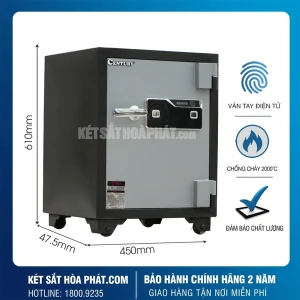 Két sắt chống cháy Century CF61VTDT vân tay điện tử, Cảnh báo về điện thoại