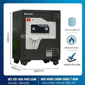 Két Sắt Chống Cháy Siêu Cường Century CF160 Vân Tay Điện Tử Cao Cấp
