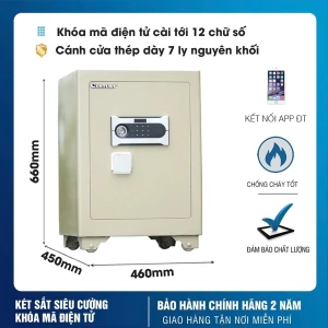 Két Sắt Chống Cháy Siêu Cường Century CF186DT Khóa Điện Tử ( Có cảnh báo điện thoại )