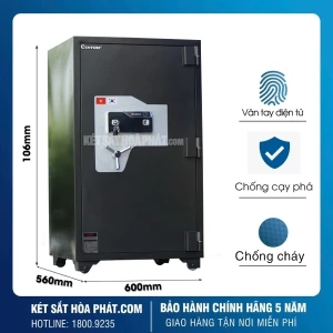 Két sắt ngân hàng Century KV106 khóa vân tay điện tử mẫu mới