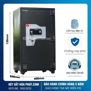 Két sắt ngân hàng Century KV1200 khóa vân tay điện tử
