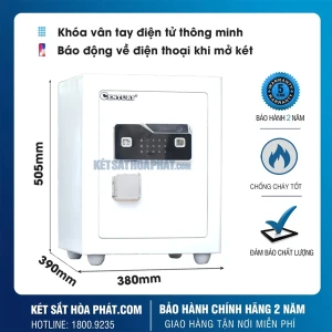 Két sắt Siêu Cường chống cháy Century CF166 Vân tay điện tử cao cấp