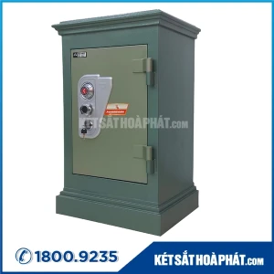 Két sắt Tài Lộc Hòa Phát KT66 khóa cơ đổi mã mầu xanh