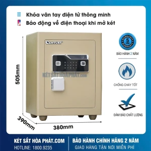 Két Sắt Vân Tay Điện Tử Century SC60VTDT Mini Chống Cháy Cao Cấp