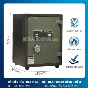 Két sắt vân tay Mini Century CF40VTDT chống cháy