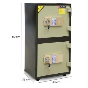 Két sắt 2 tầng Trusafe HQ63DT-2T chống cháy cao cấp