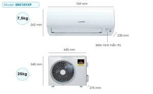 Máy lạnh Mitsubishi Heavy Inverter 1HP SRK10YXS/SRC10YXS