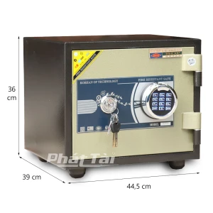 Két sắt tiêu chuẩn ngân hàng BDI C65VT khóa vân tay