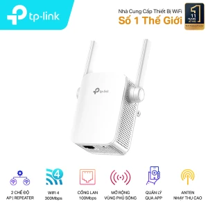 Bộ mở rộng sóng Wifi TP-Link TL-WA855RE (300 Mbps/ Wifi 4/ 2.4 GHz)