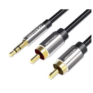 Cáp Vention Jack 3.5mm to 2*RCA dài 2m Metal Type BCF-BH