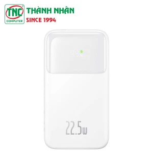 Sạc dự phòng Baseus Comet Series Dual-Cable 10000mAh 22.5W White LVA023-1W-22 (PPMD020002)