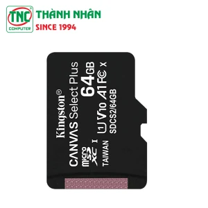 Thẻ nhớ 64GB MicroSDXC Kingston Canvas Select SDCS2/64GB (Kèm adapter)