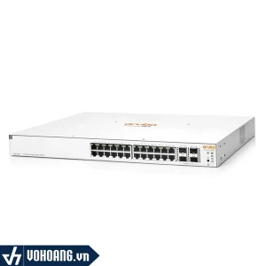 Aruba Instant On 1930 24G - JL683B | Switch Chia Mạng PoE 24 Cổng 195W - Tích Hợp 4 Cổng SFP