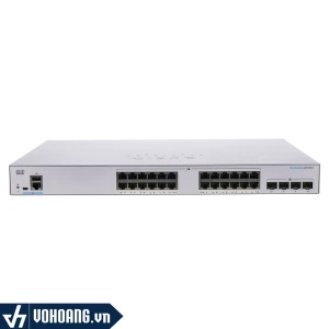 Cisco CBS250-24T-4X-EU | Switch Thông Minh Gigabit 24 Cổng - Tích Hợp 4 Cổng 10G SFP