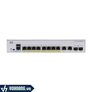 Cisco CBS250-8FP-E-2G-EU | Switch Thông Minh PoE 8 Cổng Gigabit - Hỗ Trợ 8 Cổng PoE