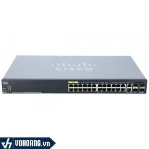 Cisco SG350X-24-K9 | Switch Thông Minh Gigabit 24 Cổng - Tích Hợp 2 Cổng 10G SFP Và 2 Cổng SFP