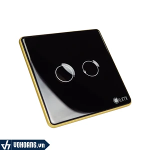 Công Tắc Thông Minh 2 Nút Cảm Ứng Kính Cường Lực Lõm | Lumi Smarthome