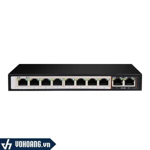 D-LINK DGS-F1010P-E | Switch PoE Cho Hệ Thống WiFi Với 8 Cổng PoE Công Suất 96W