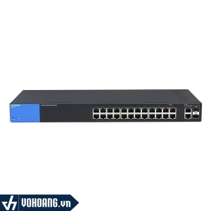 LINKSYS LGS326P | Switch Thông Minh PoE 26 Cổng Gigabit - Công Suất 195W