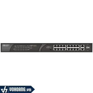 Ruijie RG-ES118S-LP | Switch 16 Port PoE Giải Pháp Cấp Internet Nguồn Cho IP Camera, IP Phone